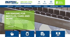 Desktop Screenshot of paxtonproducts.com